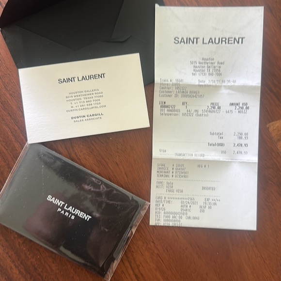 YSL burgundy Lou Lou bag size medium - Picture 16 of 17